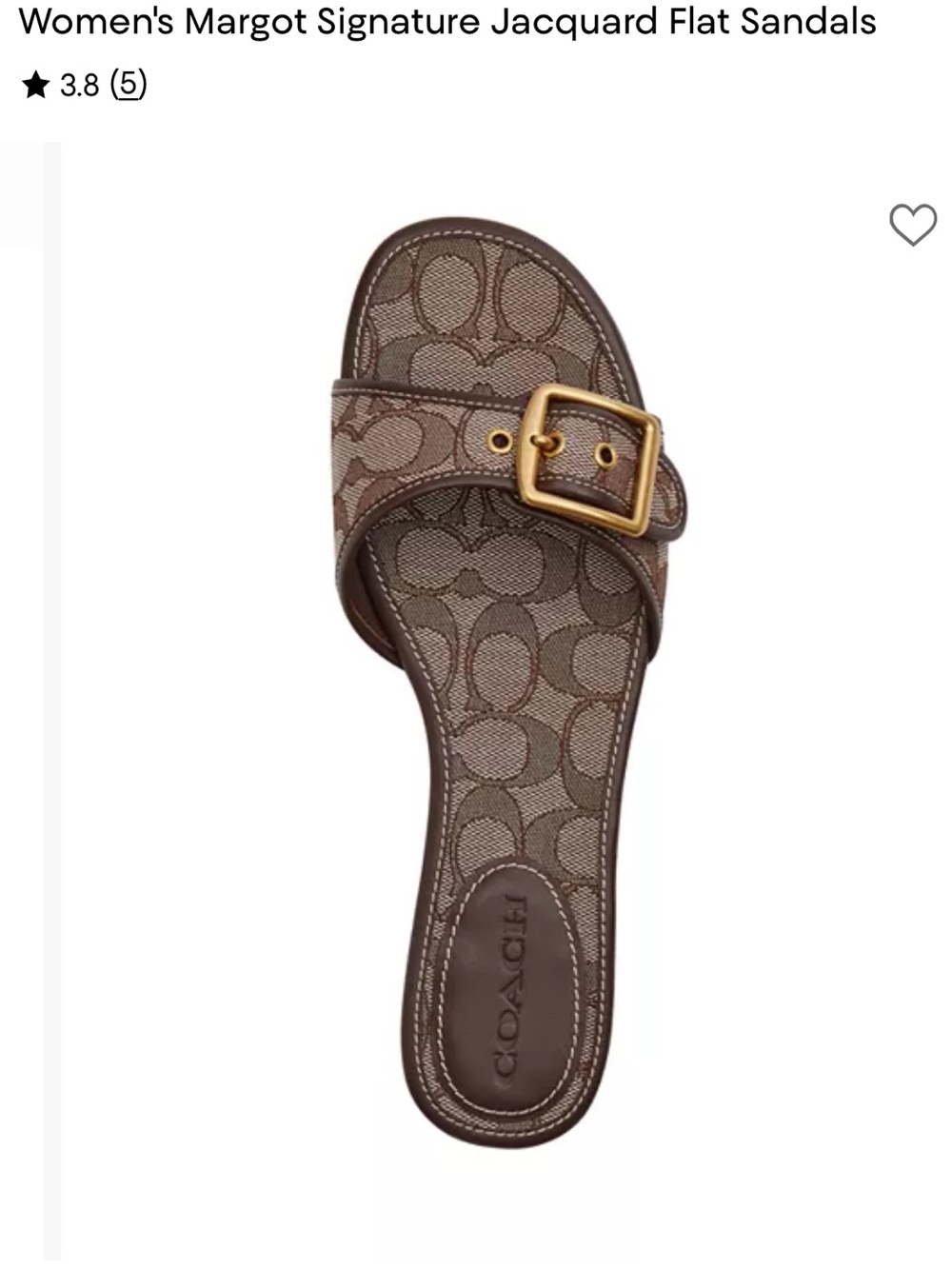 coach margot sandals